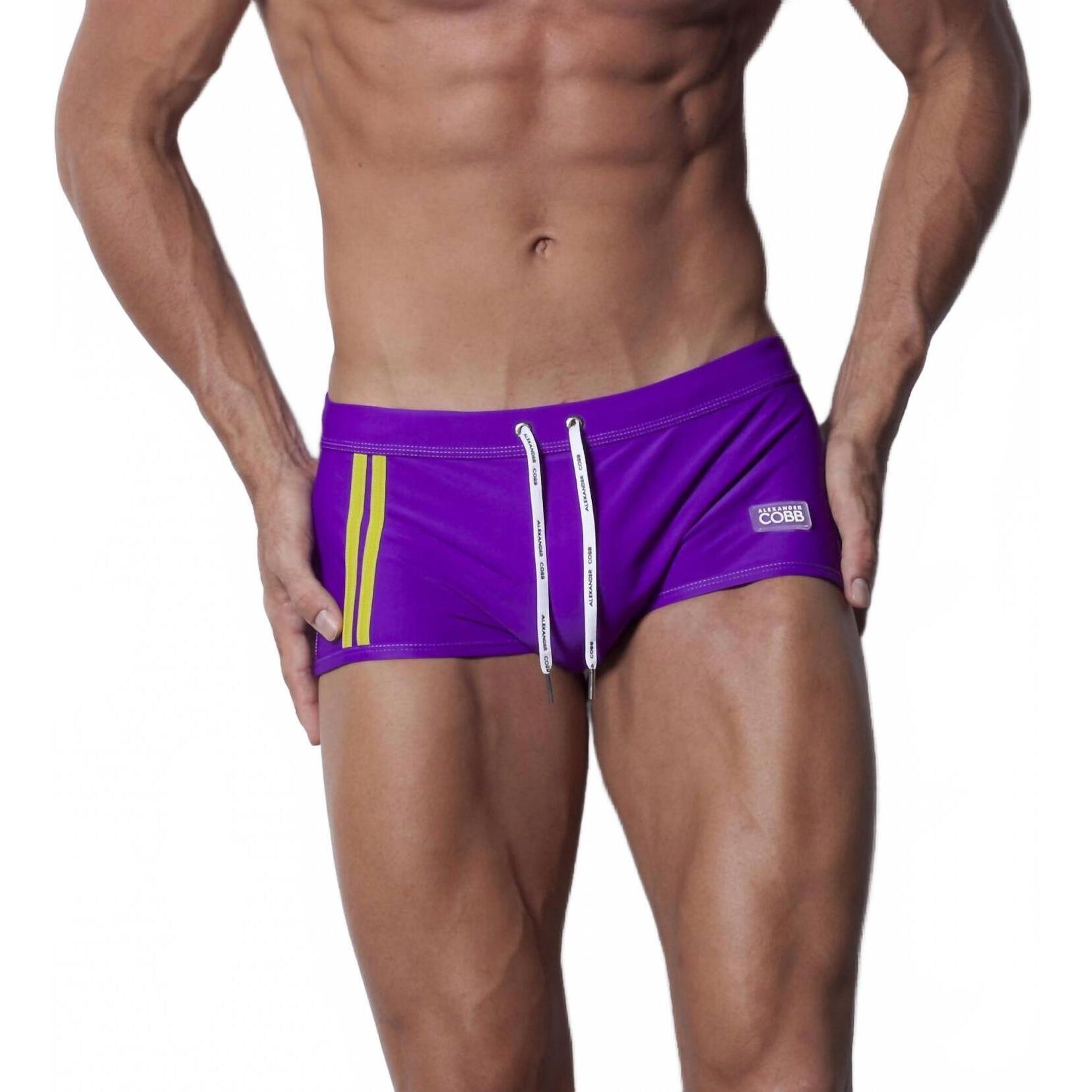 New Alexander Cobb Drawstring Swim Trunk In Lilac